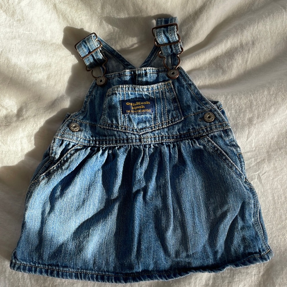 OshKosh b’gosh Denim Overall Dress - 6 months